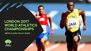 Mens 4x100m Relay Heats  World Athletics Championships London 2017 [upl. by Nicholas]