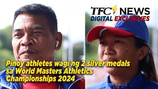 Pinoy athletes wagi ng dalawang silver medals sa World Masters Athletics Championships 2024 [upl. by Htaras]