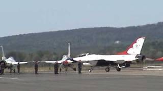 2008 Great New England Airshow  USAF Thunderbirds Part 1 [upl. by Sisco630]