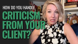 How Do You Handle Criticism From Your Client  5 Ways to Handle Client Blame Like a Pro [upl. by Ahtivak404]