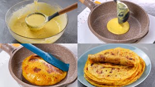 ALOO PARATHA RECIPE WITH LIQUID DOUGH  NO ROLLING NO KNEADING  ALOO PARATHA RECIPE  NOven [upl. by Losyram]