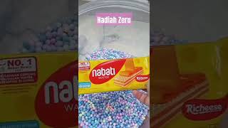 Hadiah Zeru Richeese Nabati Wafer shortvideo jajanan richeese wafer [upl. by Baxy]