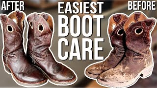 How to clean leather boots and shoes [upl. by Oberon278]