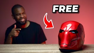 FREE 3D Printed Red Hood Helmet from Do3D Seriously FREE [upl. by Daffy]