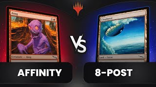 🚨 ESSE DECK TEM 7 CARDS BANIDOS  AFFINITY vs 8POST  Magic The Gathering NoBan Pauper IRL [upl. by Limann]