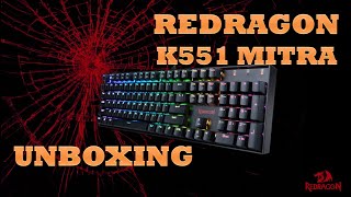 Redragon K551 RGB Mitra Keyboard Unboxing and SoundLight Test [upl. by Hsihsa]