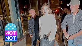 Gigi Hadid Tells Paparazzi Not To Get Run Over [upl. by Anrahs]