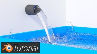 36 Blender Tutorial Quick Water Simulation [upl. by Dupre]