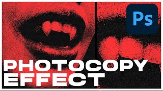 Realistic PHOTOCOPY EFFECT QUICK amp EASY  Photoshop Tutorial [upl. by Wain]