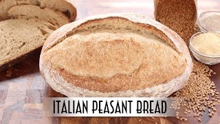 Italian Peasant Bread  Poolish Method [upl. by Seton]