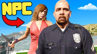 NPC Hitman Takes Out Cops in GTA 5 RP [upl. by Vonnie]