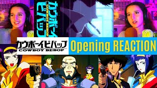 REACTING to Cowboy Bebop Opening TANK ITS SO FUNKY First Time Watching Anime Openings [upl. by Welby694]