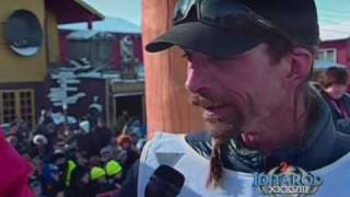 Lance Mackey Wins Iditarod 2010 Part 4 of KTUU Live Broadcast [upl. by Yelserp]