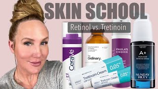 Skin School  Retinol VS Tretinoin  How to Use Tretinoin without Irritation [upl. by Bibeau]