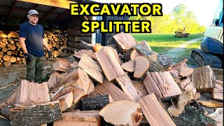 Splitting Firewood Has Never Been So Easy [upl. by Rosy]