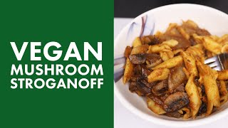 Vegan Mushroom Stroganoff Recipe  Easy Vegan Recipes For Beginners [upl. by Eelyram]