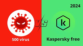 Teste do Kaspersky antivírus Free 2024  Vírus Windows [upl. by Columbine535]