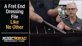 Fix Guitar Fret Sprout and Sharp Fret Ends with MusicNomads Diamond Coated Fret End Dressing File [upl. by Aerdua]