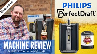 Philips Perfect Draft Machine review  draught beer at home from a 6L keg barrel tap pump dispenser [upl. by Alial659]