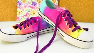 DIY Sommerschuhe mit Farbverlauf  tollen Farben  einfach selbermachen  Chucks Trends Idee [upl. by Tolkan]