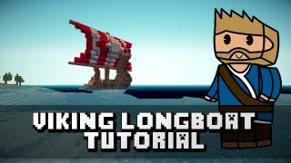 Minecraft Tutorial  Viking LongboatNordic Ship [upl. by Burner]