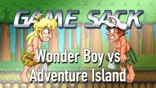 Wonder Boy vs Adventure Island  Review  Game Sack [upl. by Christophe]