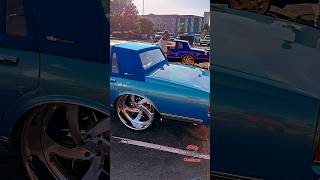 Nasty Blue Brougham Box Chevy Beatin hard Tuckin 26’s wit a mean lip 🔥 [upl. by Salter60]