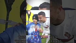 Ronaldo Is The Kindest Man In Football History ♥️🥰 shorts ronaldo shortsvideo [upl. by Hugon]