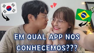 Aplicativo que nos conhecemos Casal Coreano e Brasileira 🧡 [upl. by Masha461]