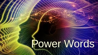 Power Words One word Affirmations for a MAGNIFICENT lifestyle change [upl. by Tristas676]