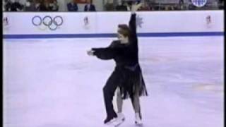 Marina KlimovaSergei Ponomarenko Compulsory Dance 1992 Winter Olympics [upl. by Ripp]