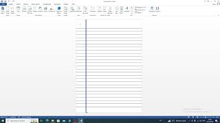 How to create Notebook paper In Ms word  Notebook kaise banate hai ms word me msword notebook [upl. by Htims]