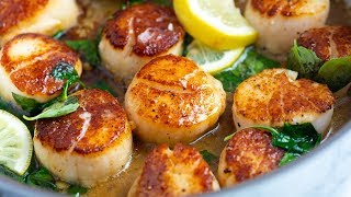 Perfect Seared Scallops Recipe [upl. by Ika784]