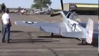 P51D Mustang First Flight 23 scale  Camera Stabilized Version [upl. by Banerjee]