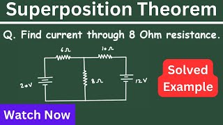 Superposition Theorem Solved Example Problem [upl. by Arayk]