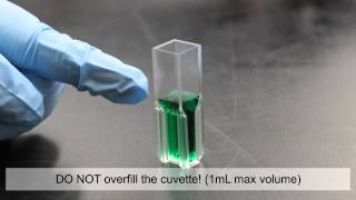 Proper placement of cuvette in a Beckman spectrophotometer [upl. by Houghton634]