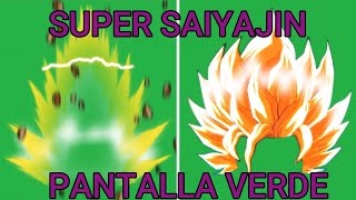 transformación en super saiyajin pantalla verde [upl. by Zil]