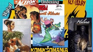 Unboxing Egmont komiksy Wonder Woman Historia Amazonki AC Superman Arena Kajko i Kokosz Wydział 7 [upl. by Ymma]