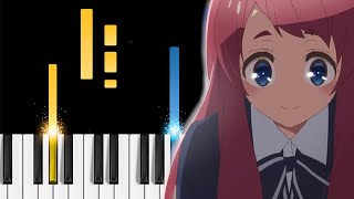 Zombie Land Saga OP  Adabana Necromancy  Piano Tutorial [upl. by Phaidra289]