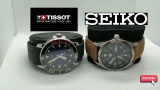 LUME WARS 1 Tissot Seastar VS Seiko SRP513K1  ByeByeWatch  4K [upl. by Merth]