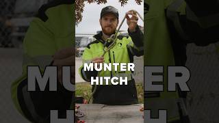 Munter hitch tutorial knots treework arborist shorts [upl. by Kristofor]