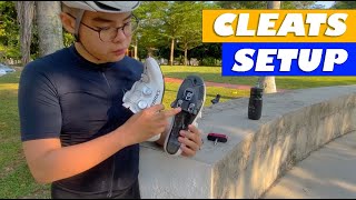 HOW TO SET UP CYCLING CLEATS  Shimano Road Cleats Setup  Bike Fit DIY  Cycling Malaysia [upl. by Assyl378]