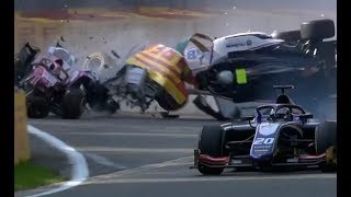 Formula 2 driver Anthoine Hubert dies in horror crash during Belgian Grand Prix  31082019 [upl. by Hiltan]