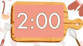 2 Minute Timer with Relaxing Music for Classroom  Fun Alarm and Flashing Zeros at End [upl. by Zeke]