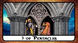 3 of Pentacles Tarot Card Meaning ☆ Reversed Secrets History ☆ [upl. by Ahsilahs442]