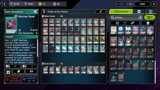 Building a GalaxyEyes Deck  Yugioh Master Duel [upl. by Adlesirk]