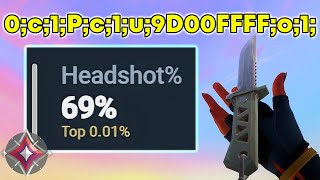 Best HeadShot Crosshair 0c1Pc1u9D00FFFFo10t10l30o20a10f01b0 [upl. by Toffey]