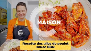 Recette des ailes de poulet sauce BBQ [upl. by Glyn343]