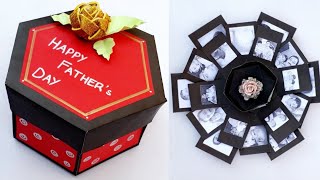 Hexagon Explosion Box Tutorial  Fathers Day Gift [upl. by Naman]