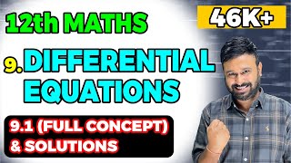 Class 12 Math NCERT  Chapter 9 Differential Equation  Ex 91 Introduction  Solution [upl. by Loredana]